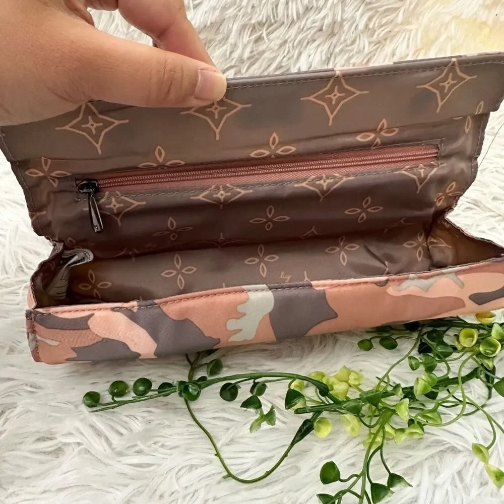 Lug Camo Pink Gray  Pill Organizer / Multipurpose‎ Case Lightweight